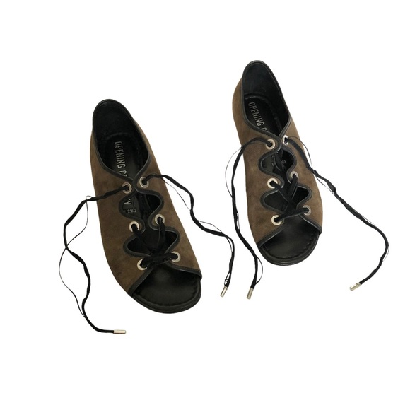 Opening Ceremony Juniper Suede Laced Sandals - Picture 7 of 12